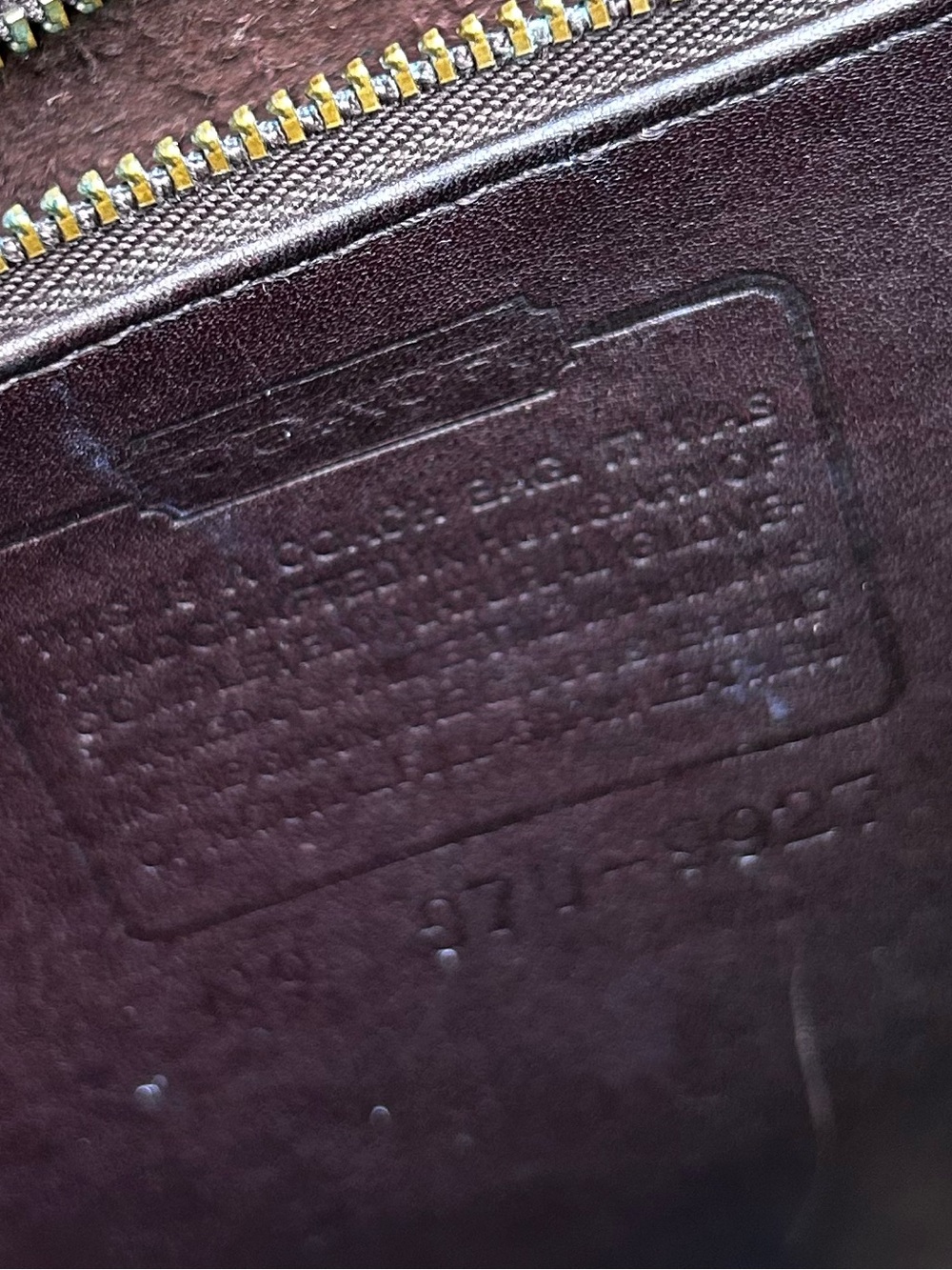 Coach Vintage Willis Bag 9927 Leather Mahogany Brown - Picture 14 of 16